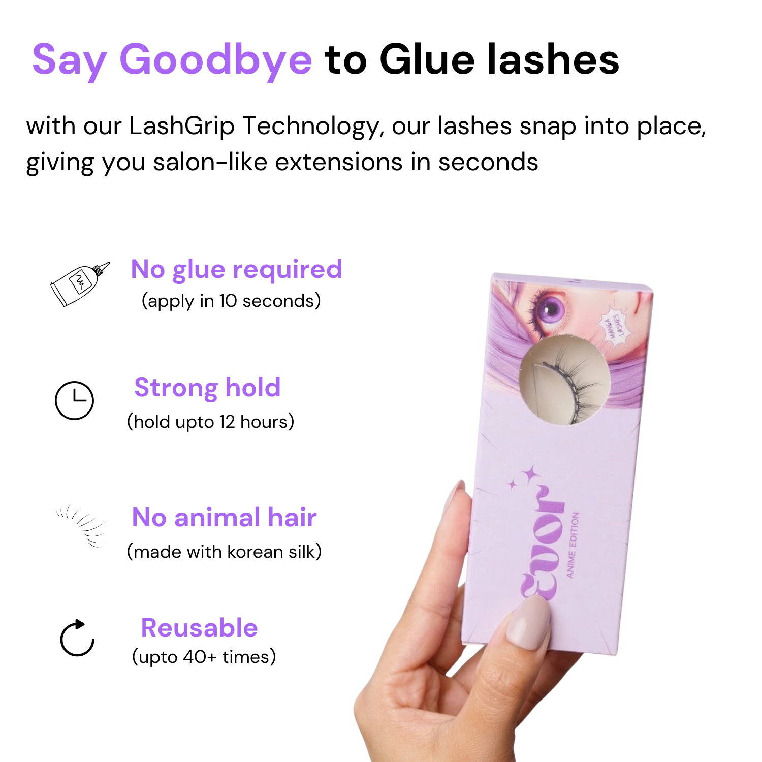 Anime Style Magnetic Lashes